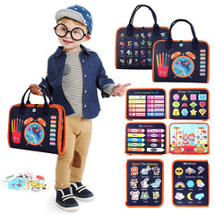 Teefrye Busy Book zipper action promotes fine motor skills during on-the-go play