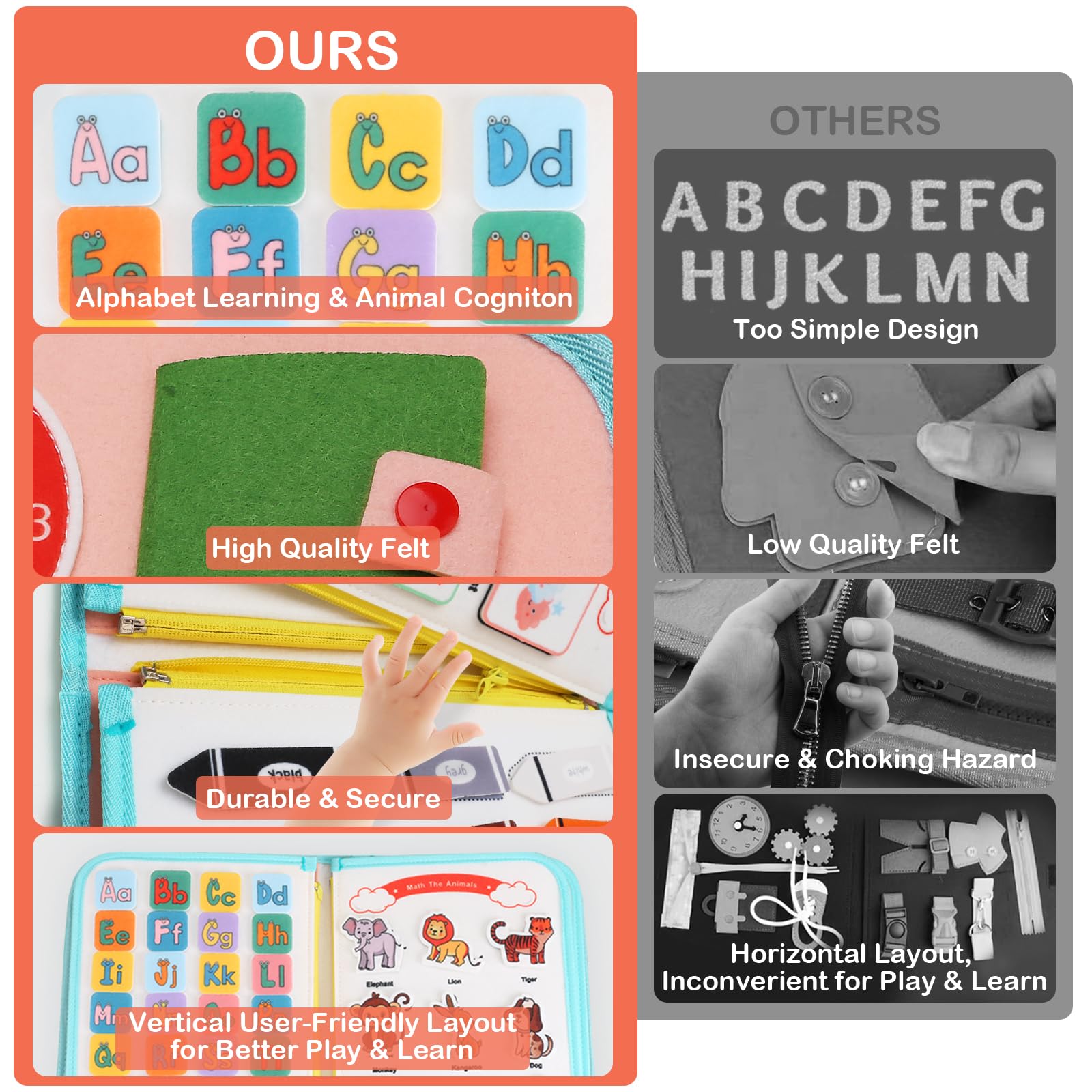 Teefrye busy board ocean cover design appealing for kids and gifting
