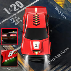 Teeggi RC car LED lights illuminate night driving adventures.