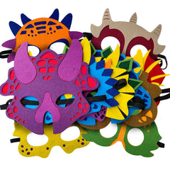 TEEHOME Dino masks for DIY photo booth and pretend play.