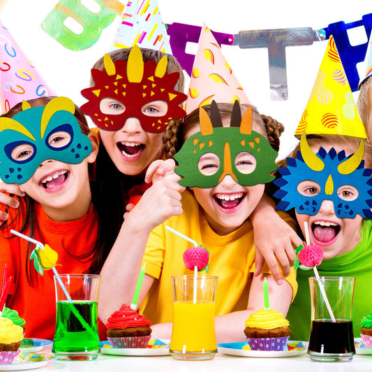 TEEHOME Stegosaurus mask for classroom storytelling and colorful party visuals.