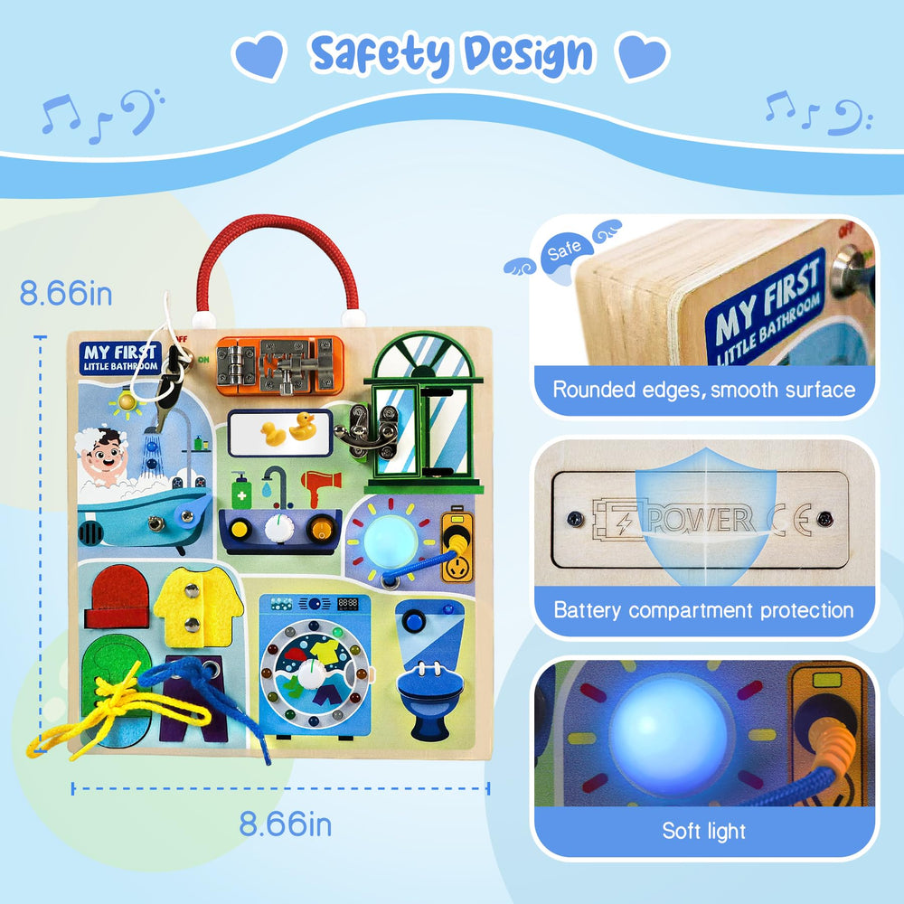 Teekdeer Busy Board compact-travel is ideal for car trips.