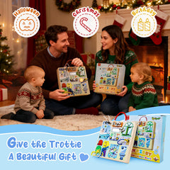 Teekdeer Busy Board safe-wood-edges ensures kid-friendly handling.