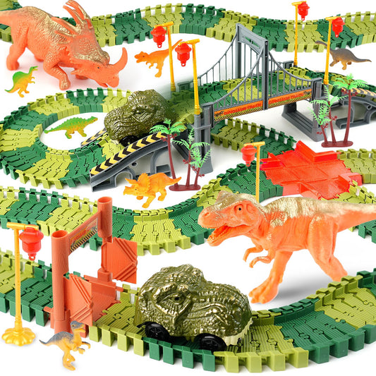 Teensmagic Dinosaur Track Bridge in action boosts imaginative play and coordination