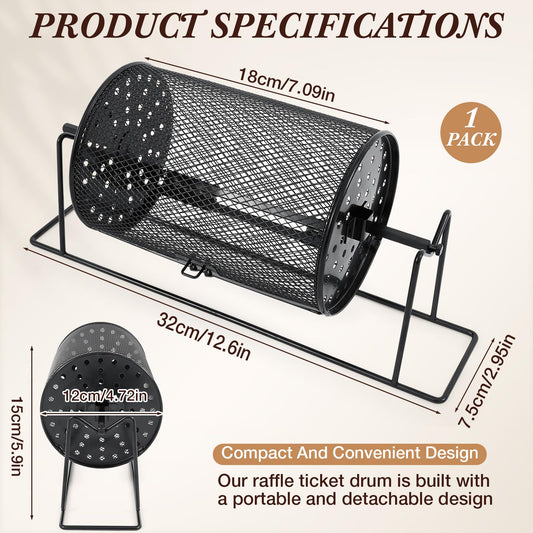 Teenyyou raffle drum sealing system ensures secure ticket retention during spins