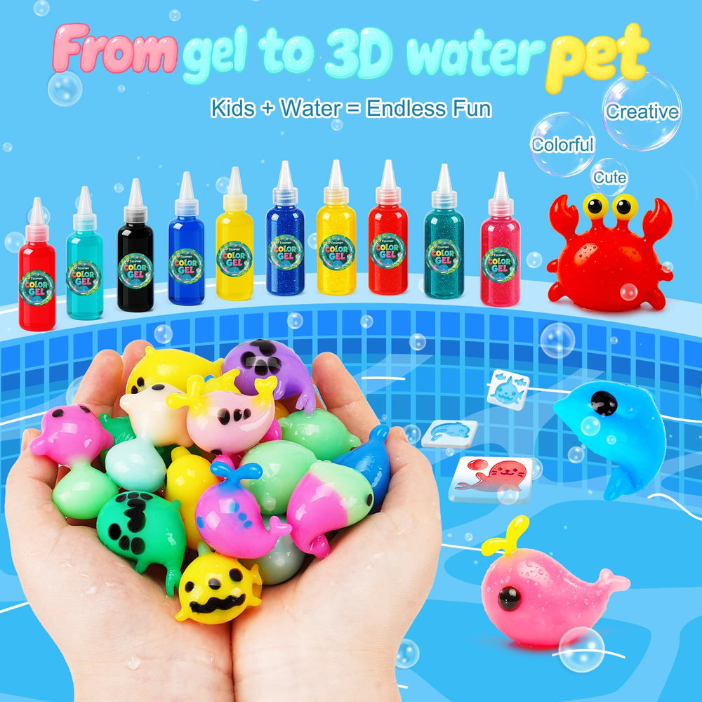 Teexpert Magic Water Elf Kit colorful gels fueling vibrant DIY crafting sessions.