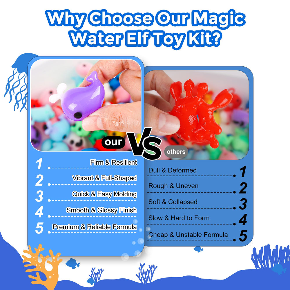 Teexpert Water Elf squishy kit squishy creatures—soft tactile toys come to life