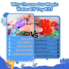 Teexpert Water Elf squishy kit squishy creatures—soft tactile toys come to life