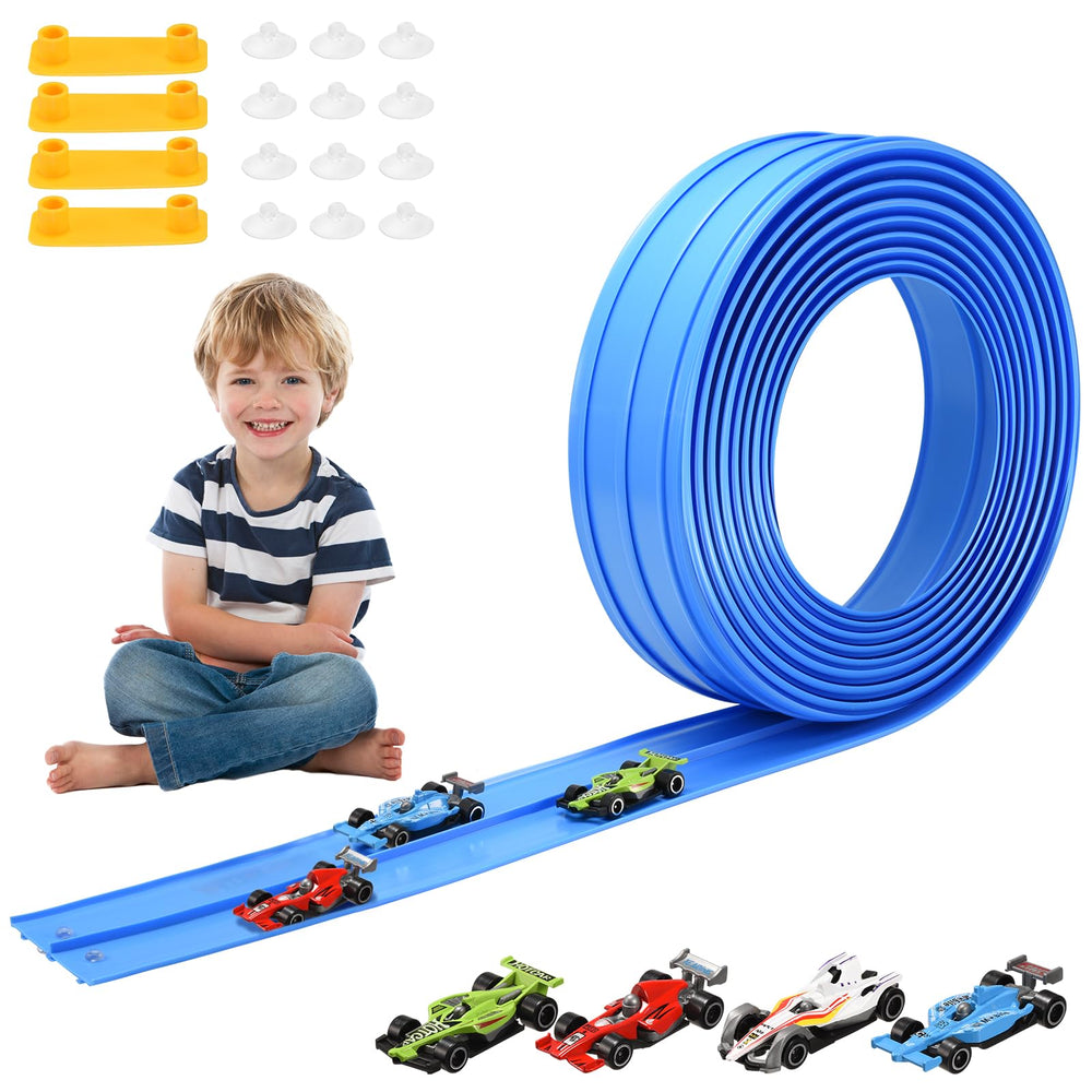 Tefiohen Flex Track 15ft extended view for fast, creative racing.