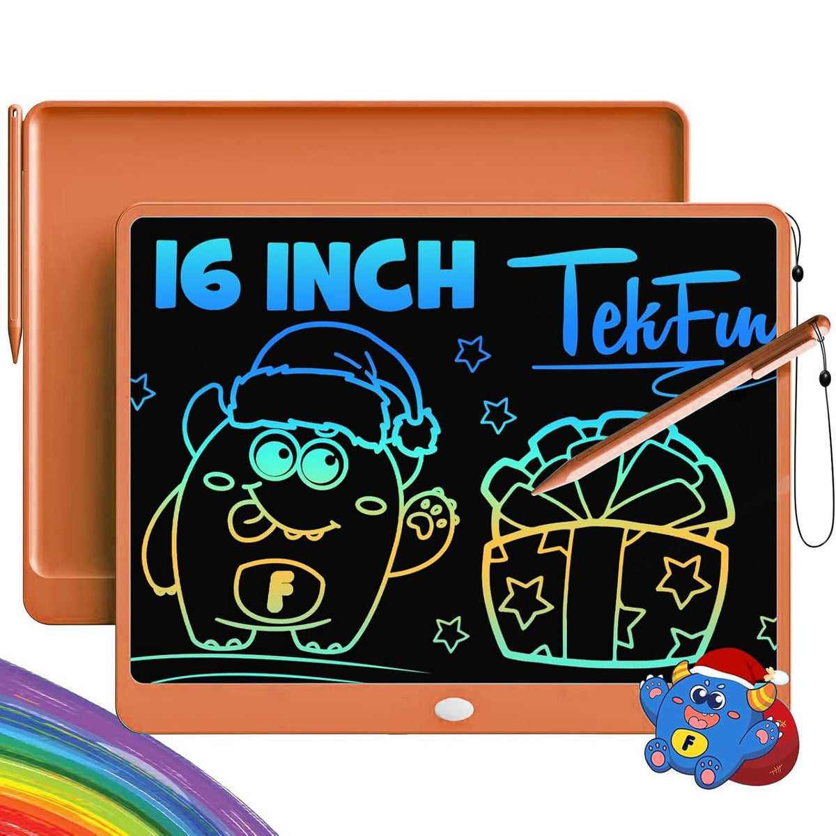 TEKFUN 16-inch LCD writing tablet with a large surface for expansive doodling and notes.