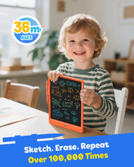 TEKFUN doodle board with color screen for vibrant, eye-friendly sketches.