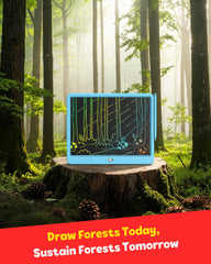 TEKFUN LCD writing tablet blue gift-ready for birthdays and holidays
