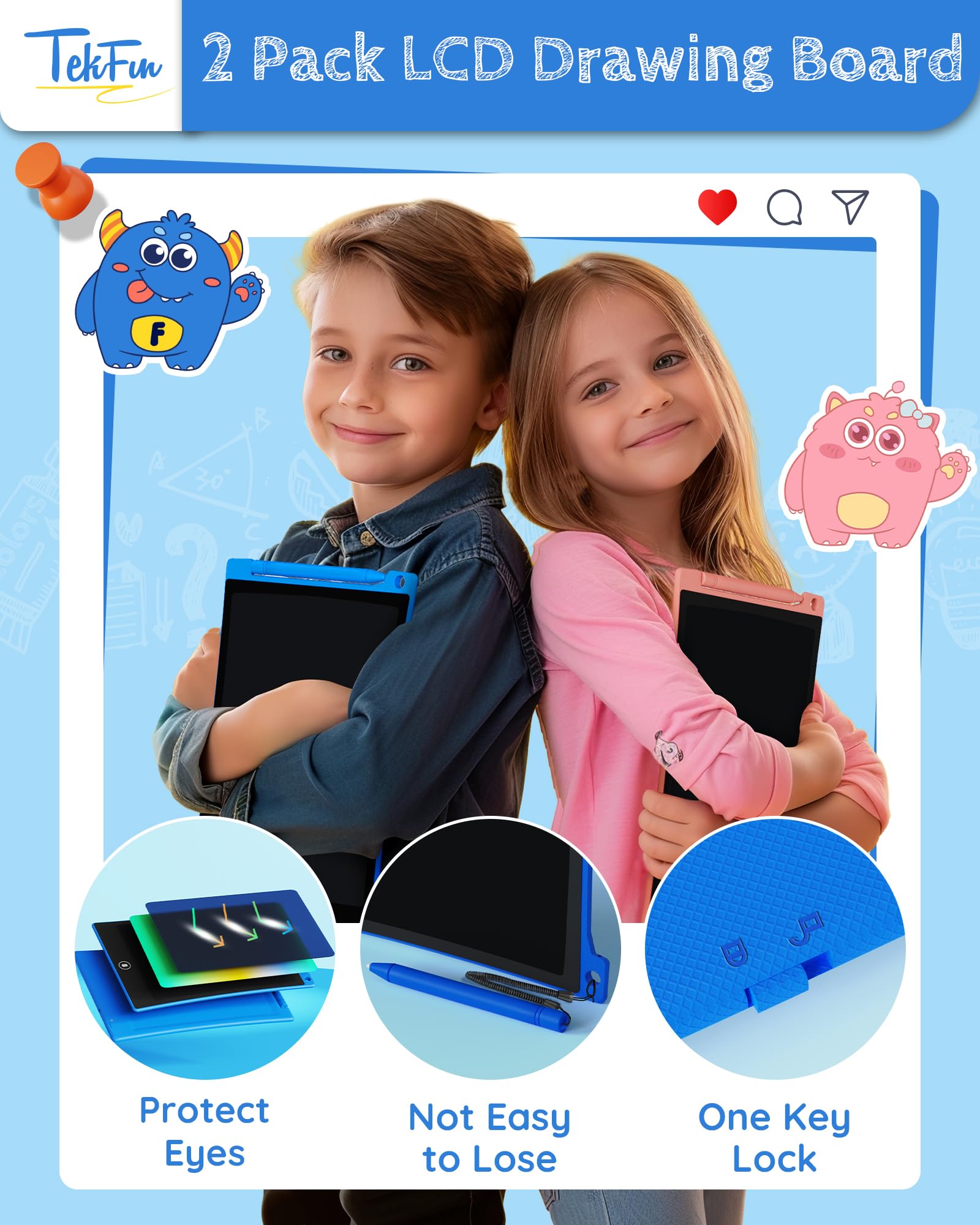 TEKFUN eye-friendly color display supports long, comfortable doodling