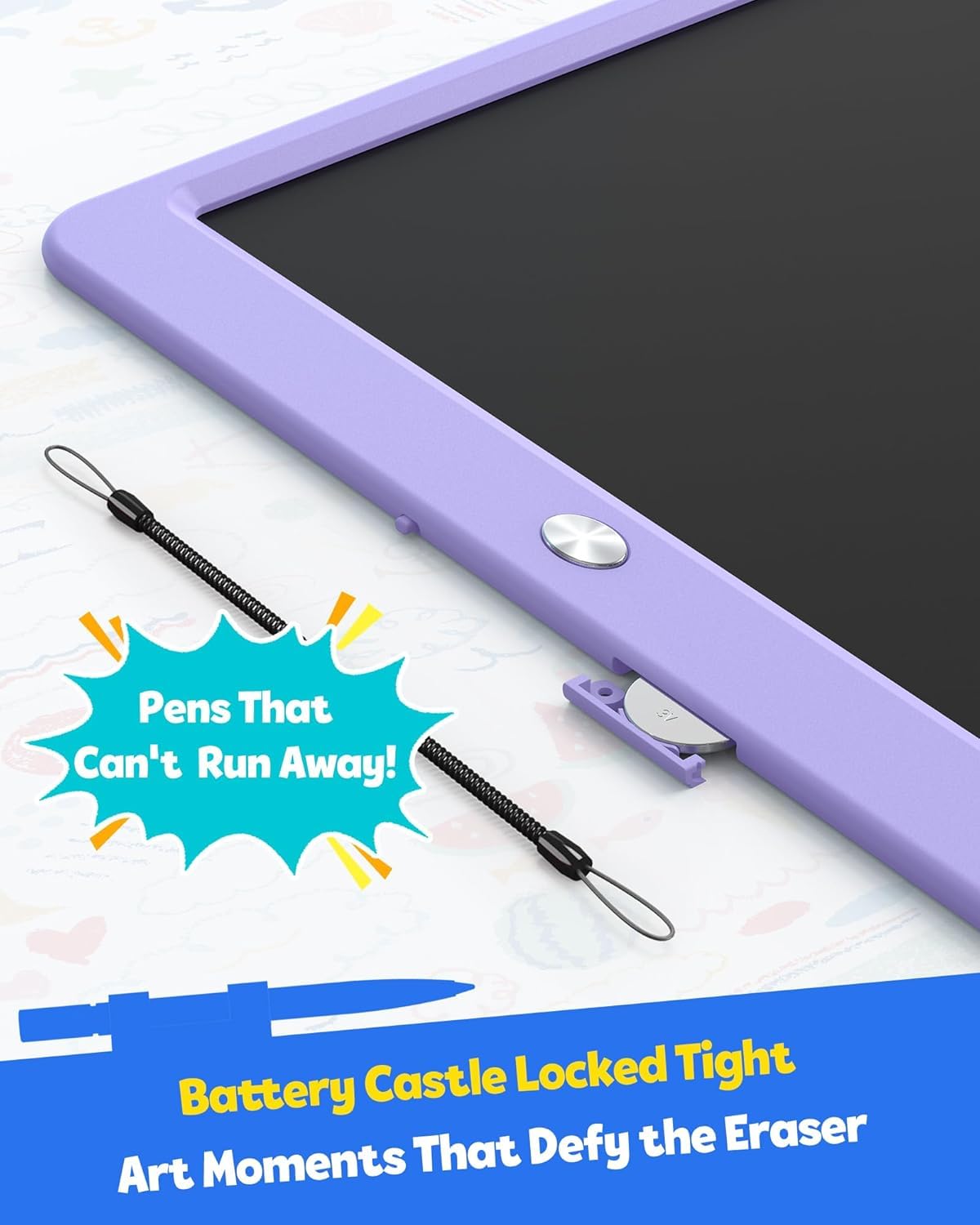 TEKFUN eye-protecting colorful screen reduces glare for longer drawing sessions.