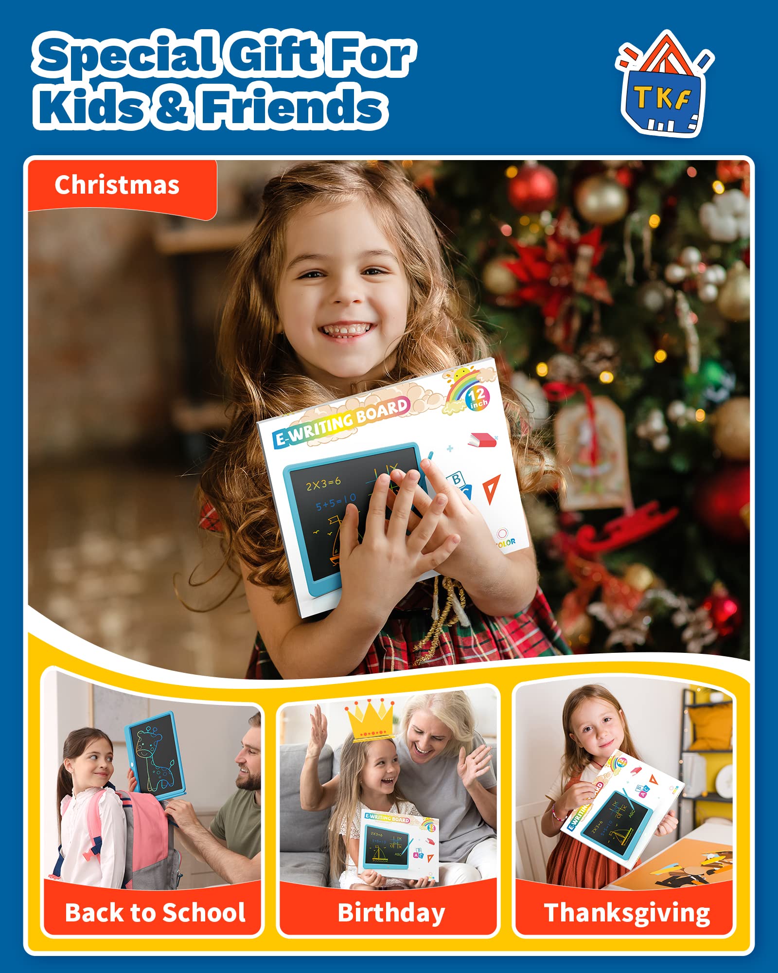 TEKFUN eye-protecting colorful screen keeps kids engaged safely