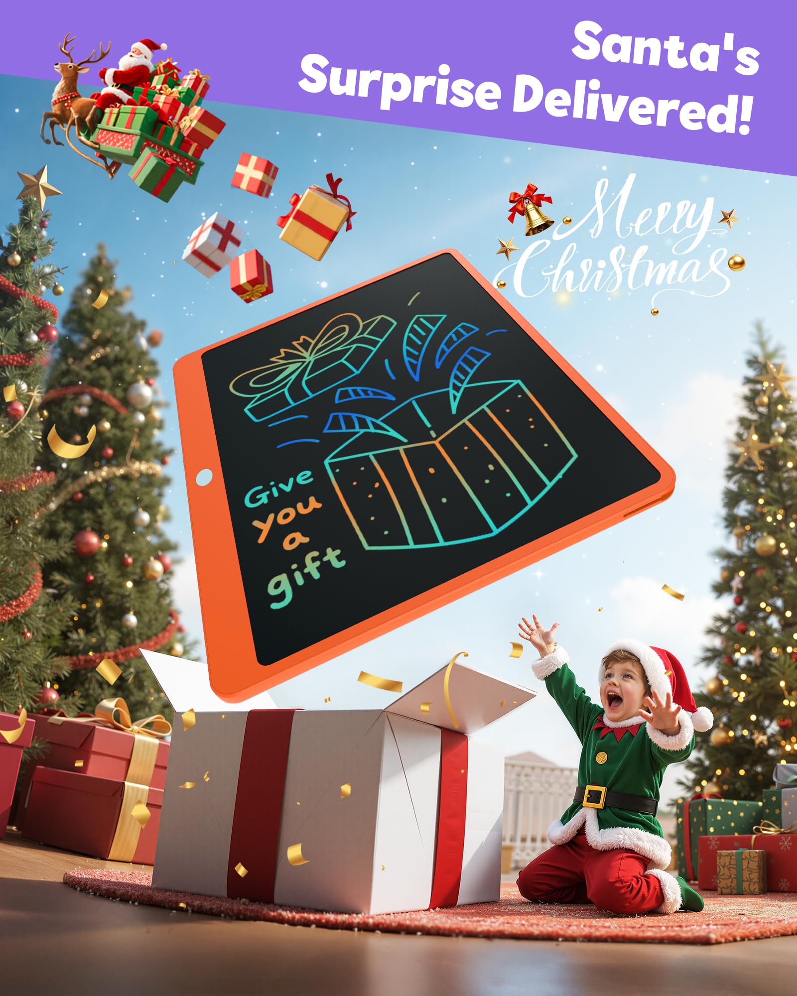 TEKFUN gift-ready drawing tablet perfect for birthdays and holidays.