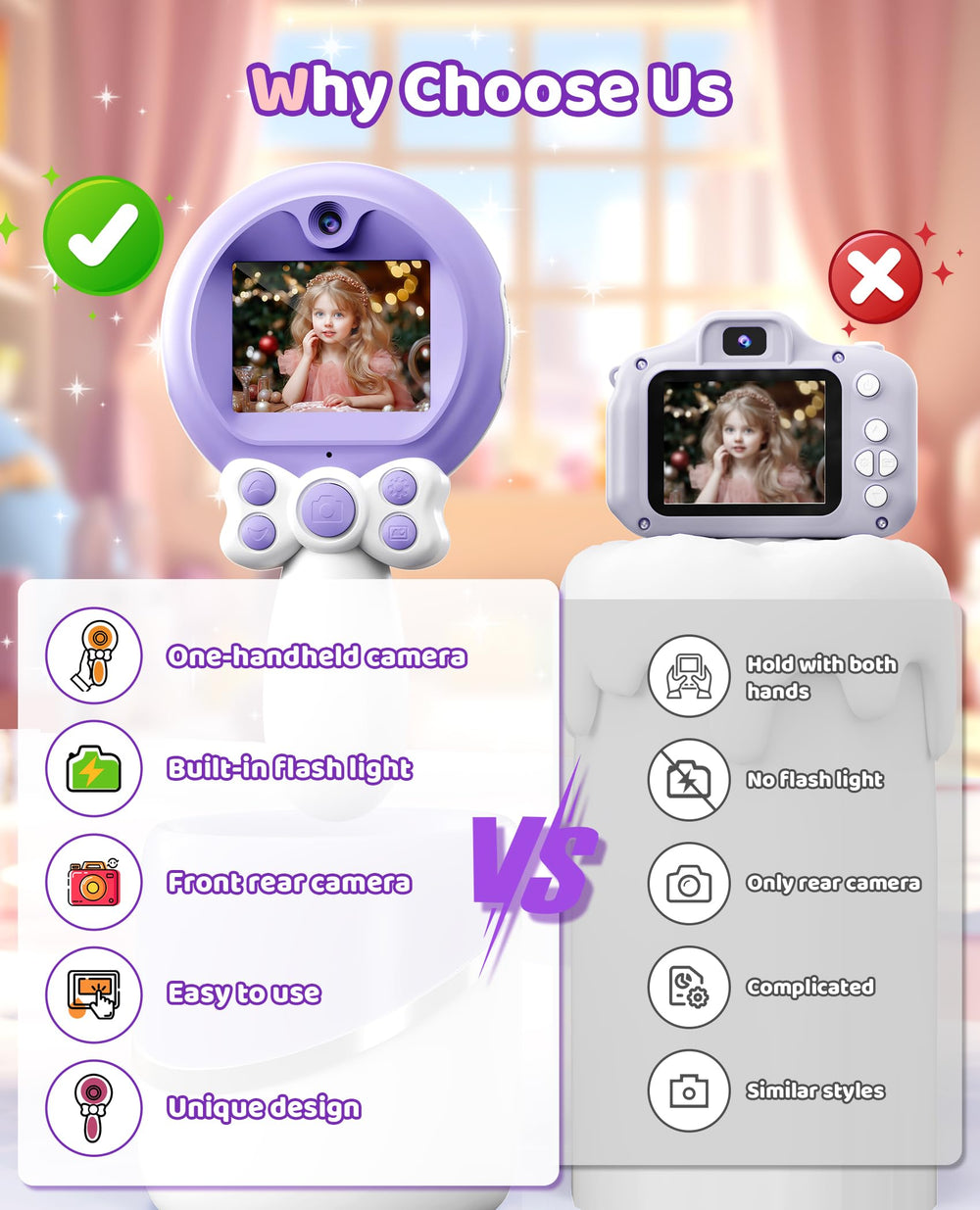 Tekfun camera toy time-lapse and puzzle games for engaging play