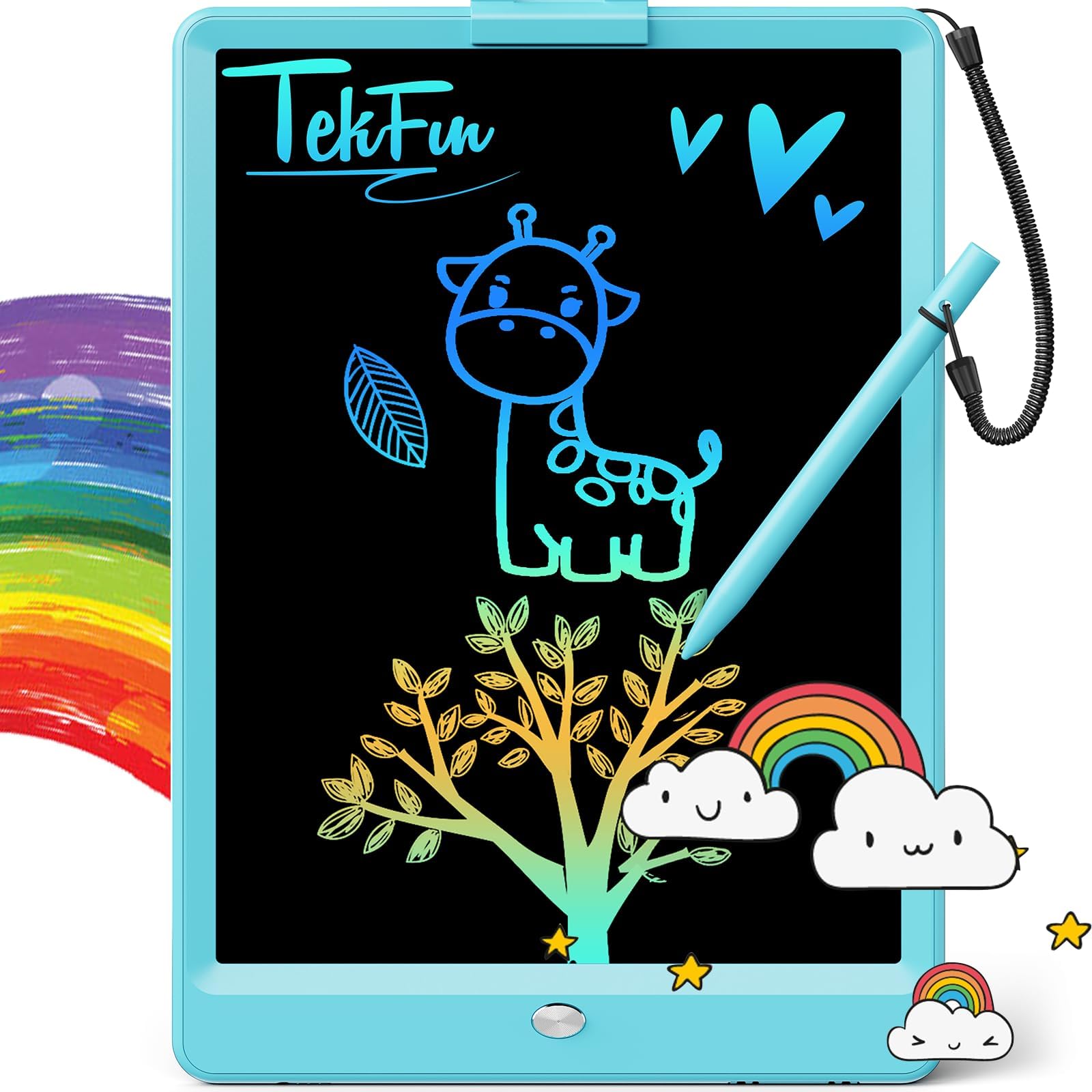 TEKFUN LCD-writing tablet front view for kid-friendly drawing.