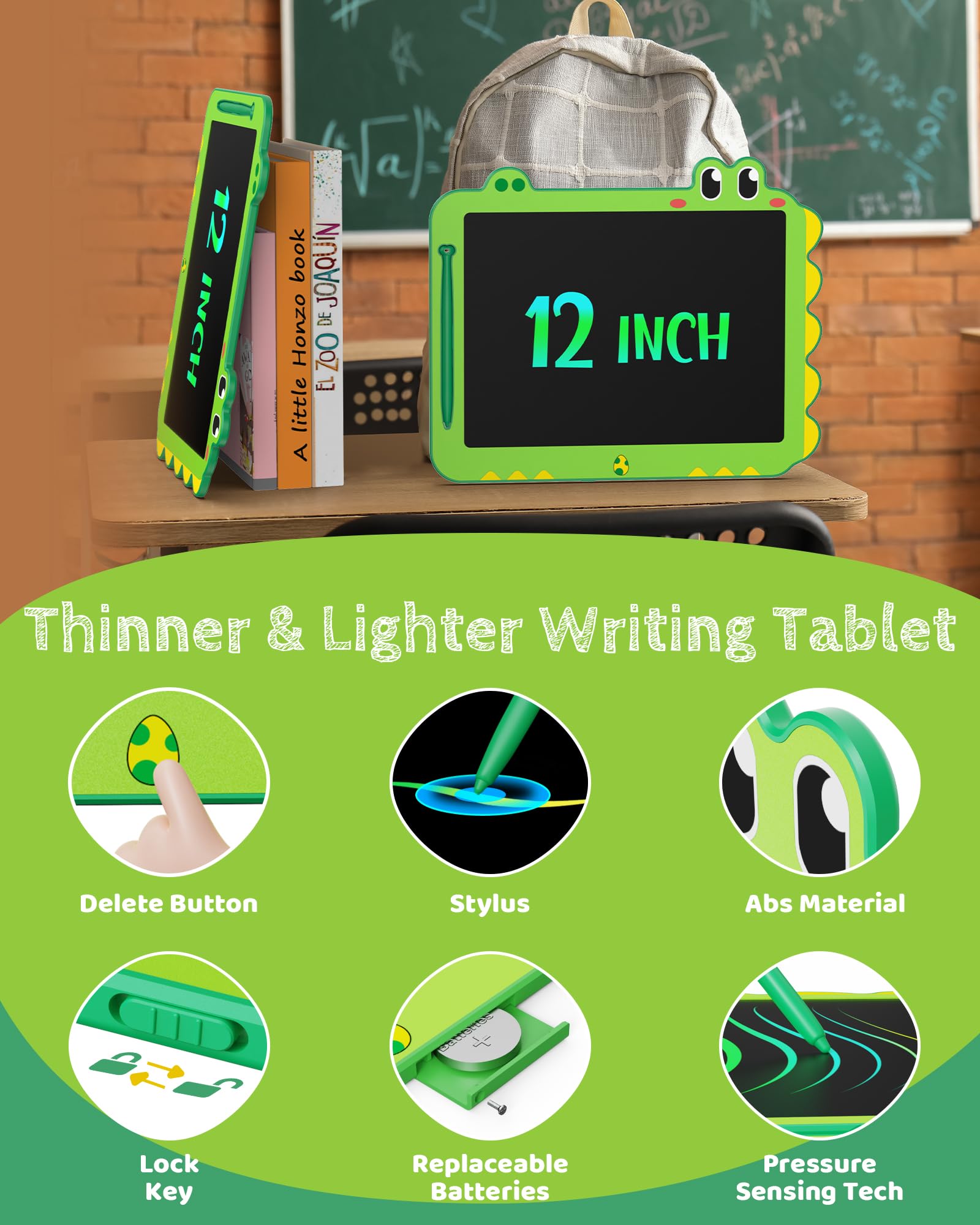 TEKFUN tablet in use with pen for creative drawing on the 12 inch screen