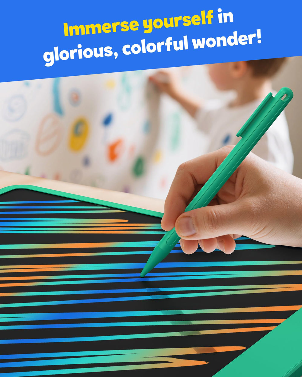 TEKFUN color drawing surface makes notes and sketches pop during study sessions