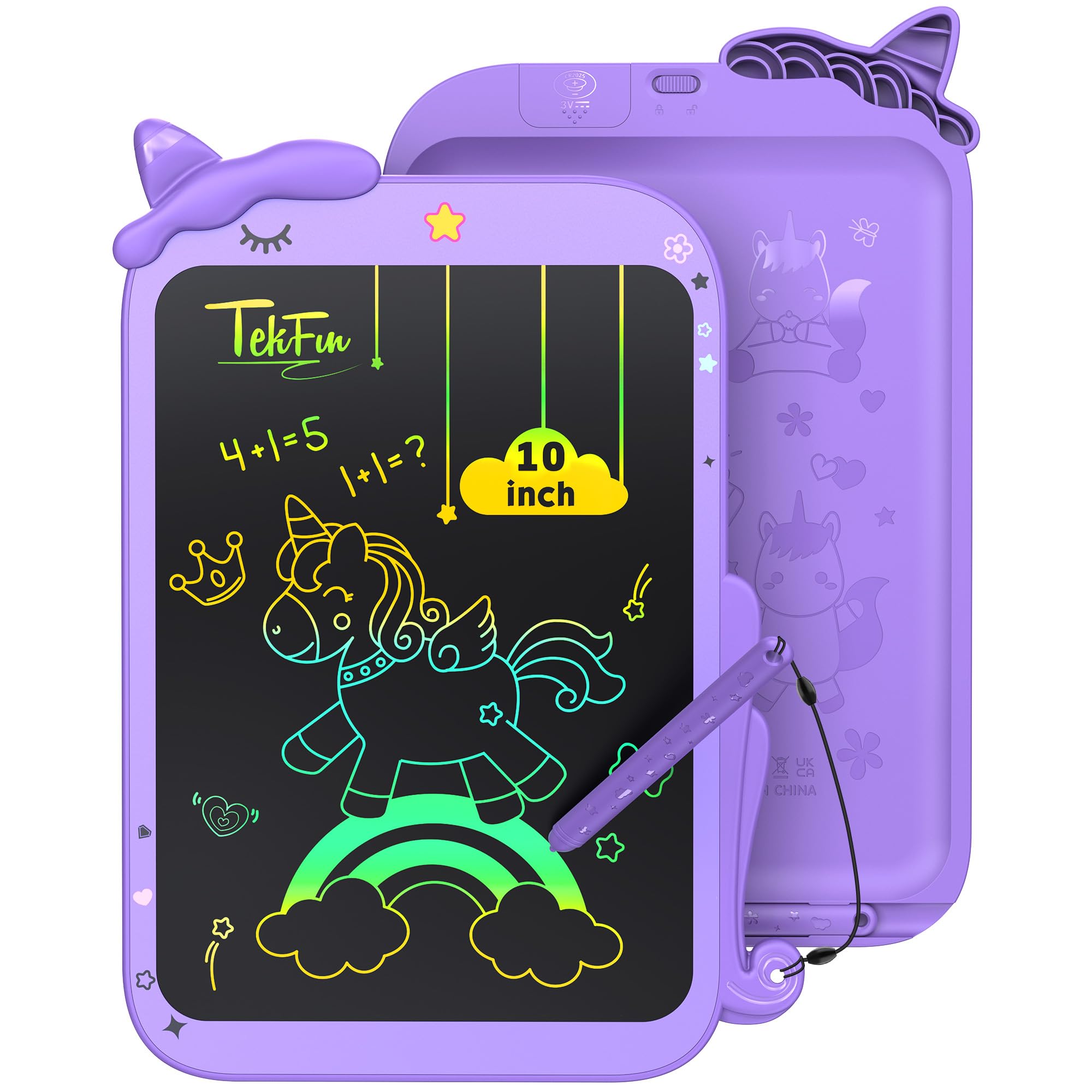 TEKFUN LCD writing tablet with dinosaur design for mess-free drawing