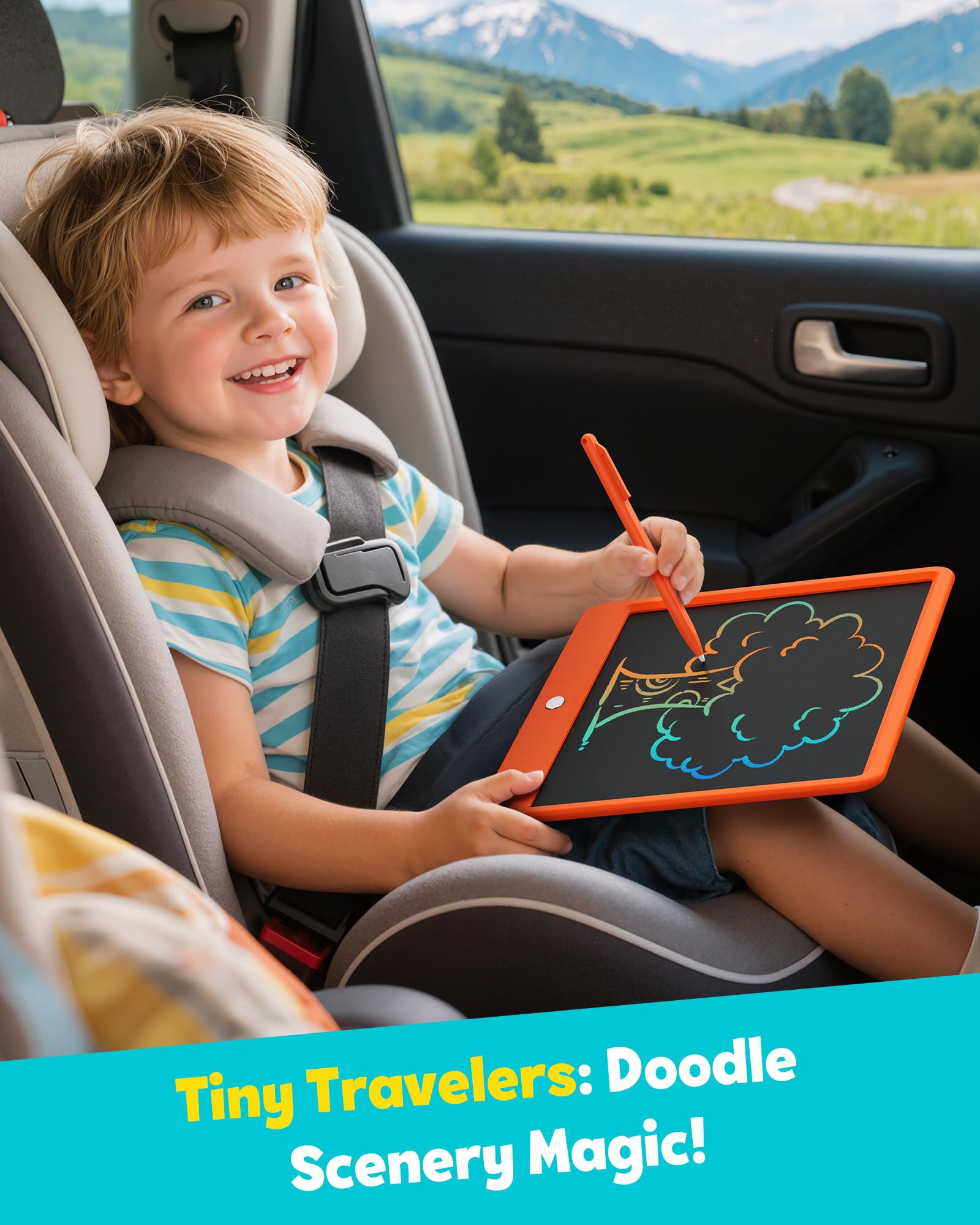 TEKFUN LCD Writing Tablet sturdy plastic body withstands daily play