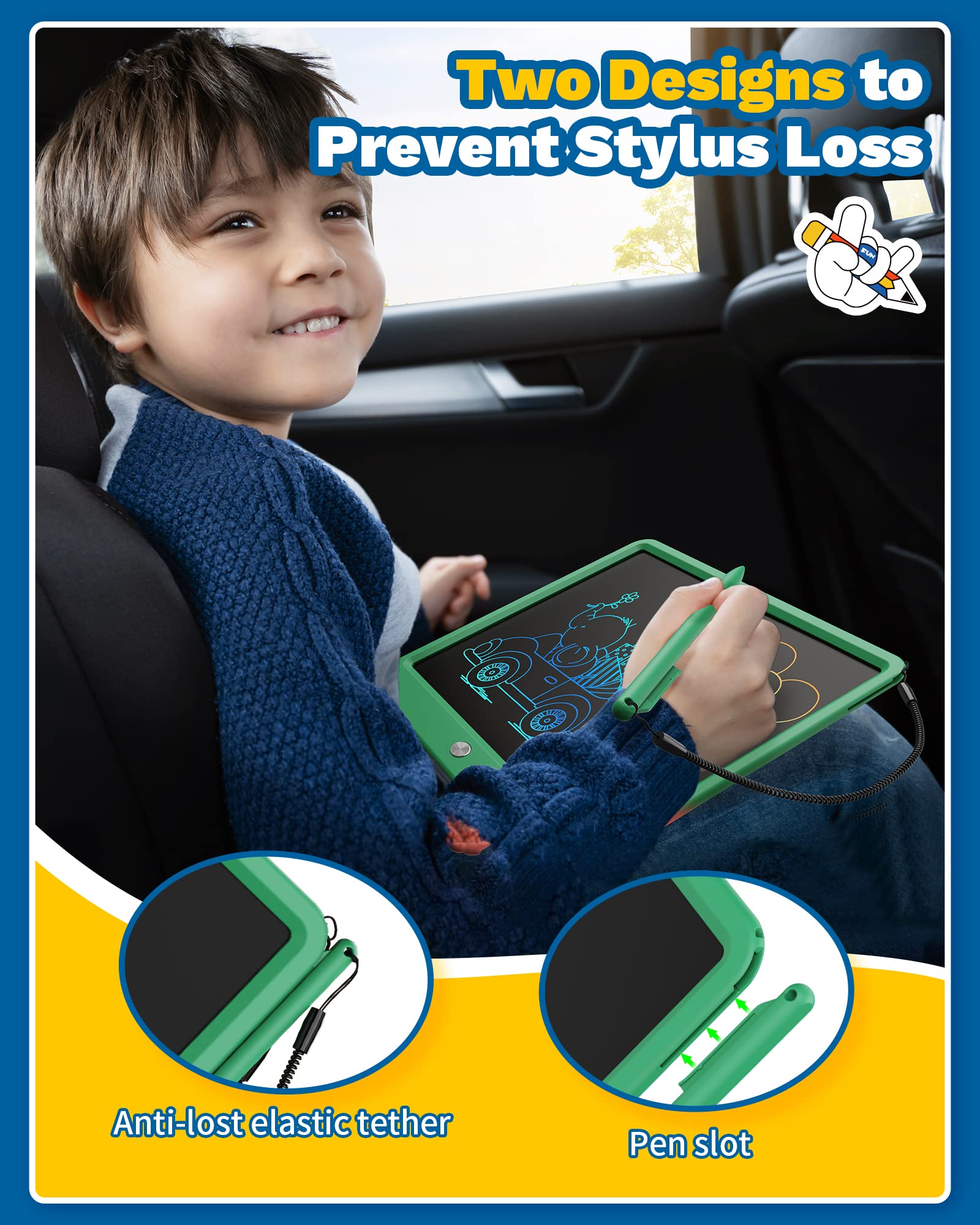 TEKFUN learning toy supports drawing, writing, and early word practice.