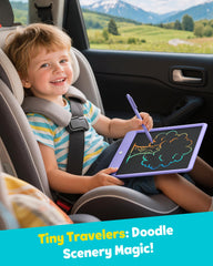 TEKFUN lightweight travel LCD tablet in purple