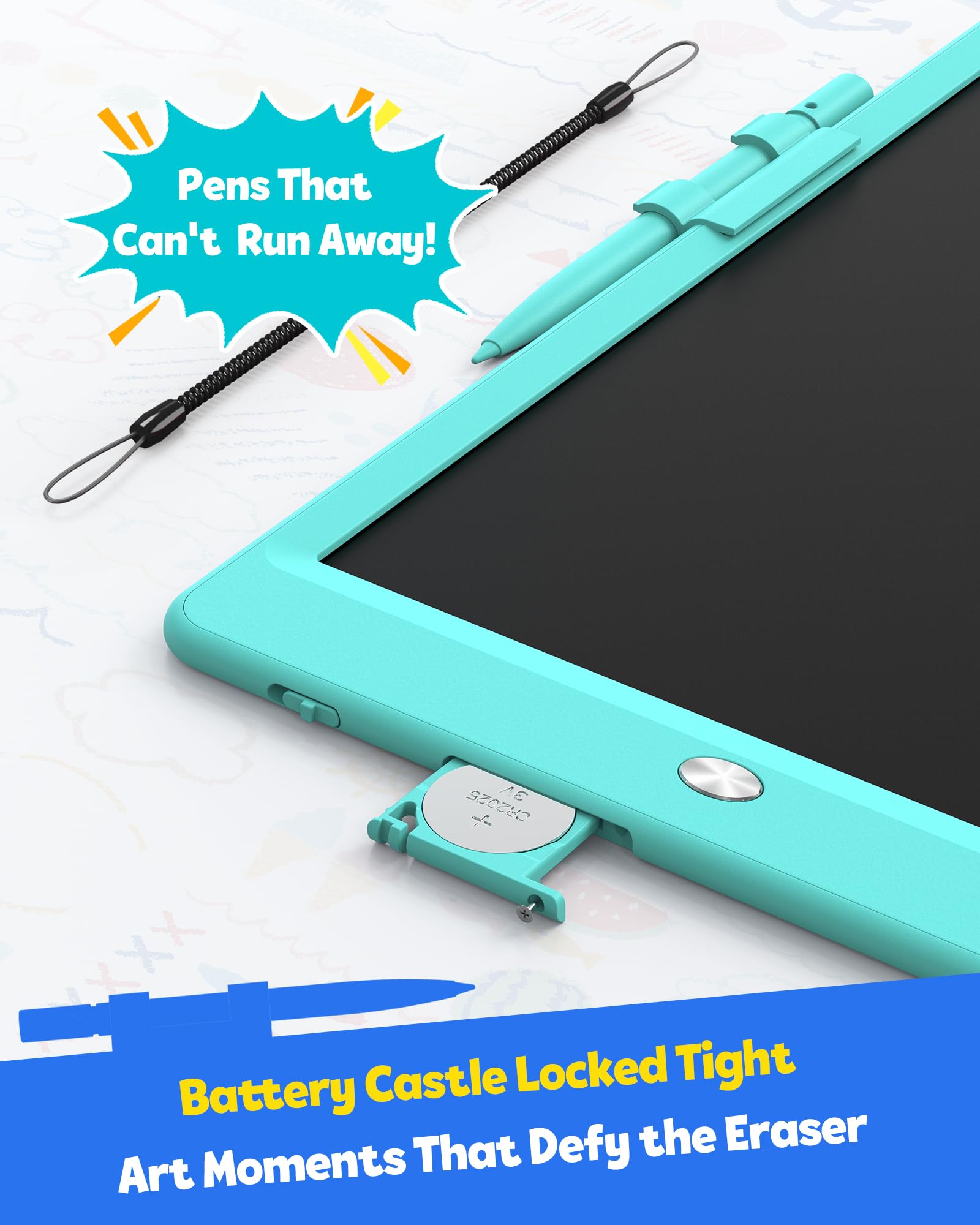 TEKFUN lock feature prevents accidental clearing during travel and busy sessions.