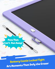 TEKFUN purple kid drawing surface during travel