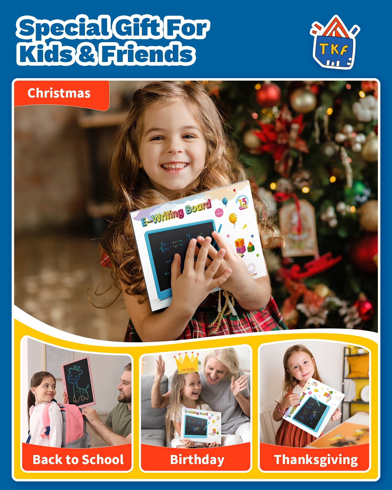 TEKFUN safe ABS material ensures kid-friendly, durable construction