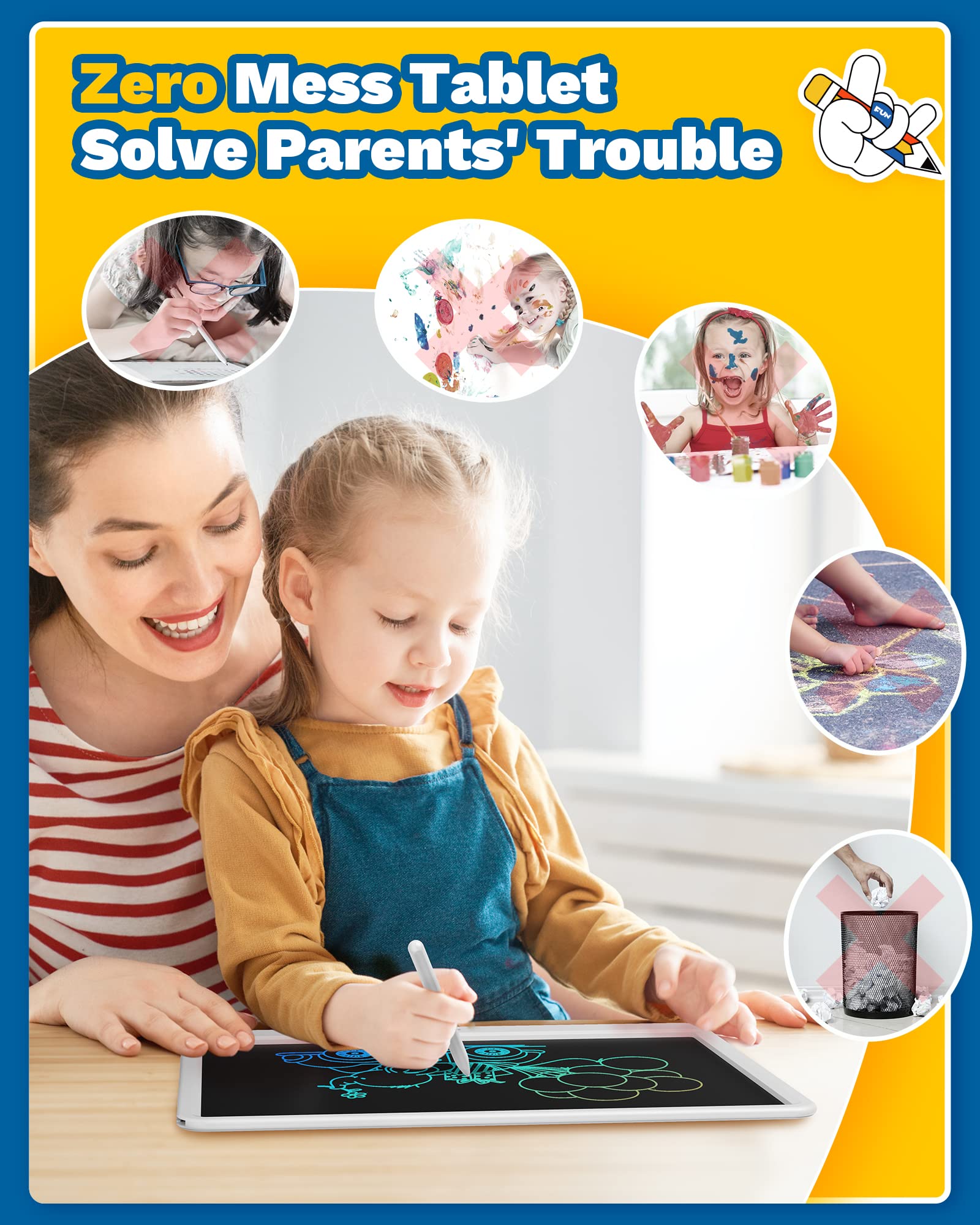 TEKFUN safe material noted as non-toxic ABS for safe family use.