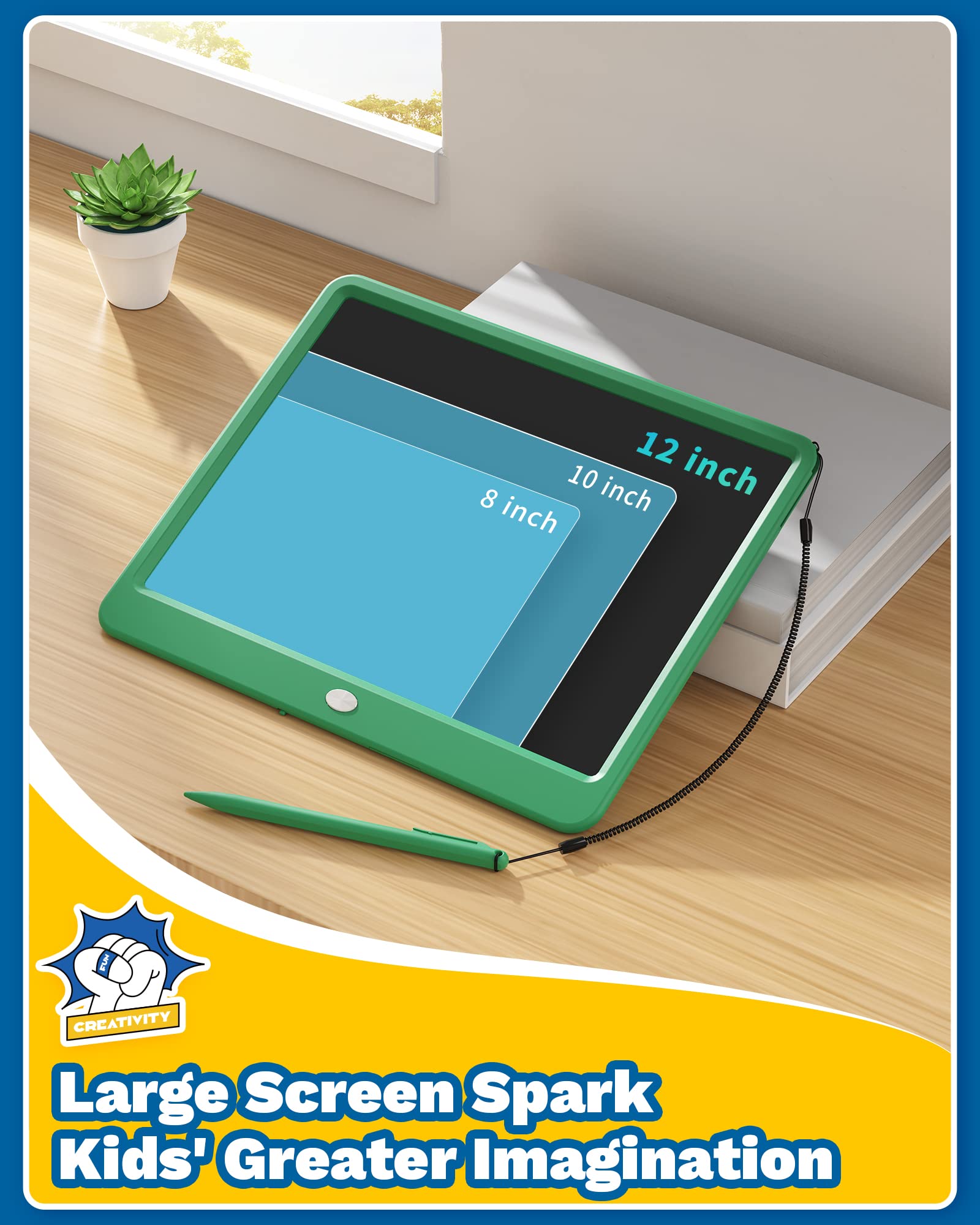TEKFUN stylus with lanyard keeps the pen secure during playtime.