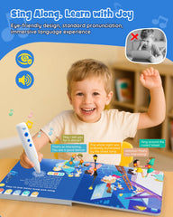 Close-up of TEKFUN interactive tools encourages exploration and language play