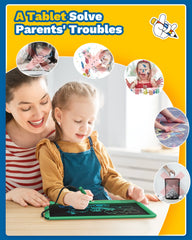 TEKFUN travel-friendly doodle board is light for car trips and flights.
