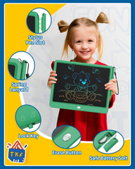 TEKFUN zero-mess doodle board prevents chalk dust and ink smudges.