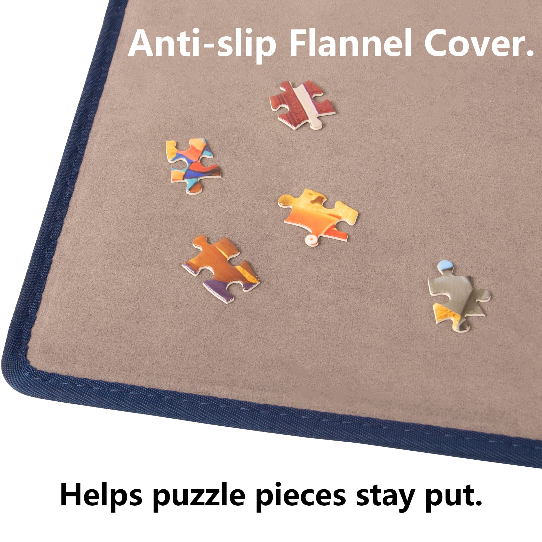 Tektalk puzzle mat in use on a table showing easy transport and safe movement