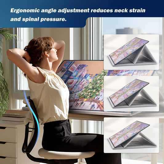 Tektalk puzzle-board 2-in-1 cover-stand for space-saving storage