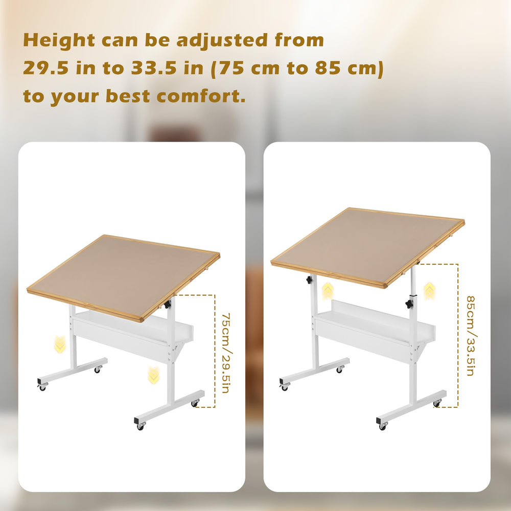 Tektalk tilted tabletop in use offering ergonomic viewing and reduced neck strain