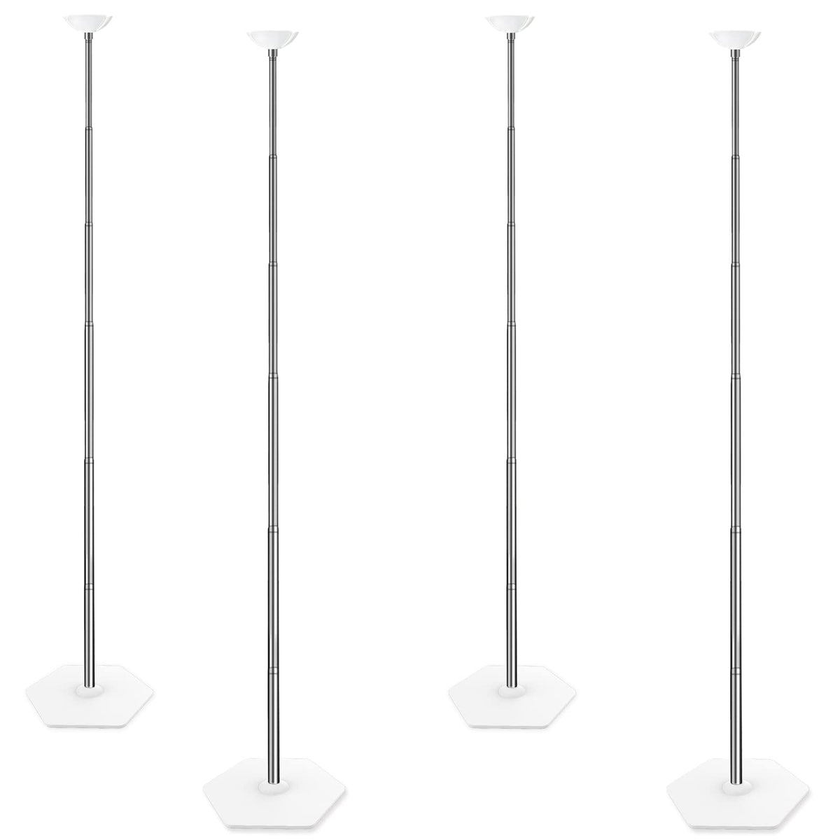 TEKXYZ telescoping balloon stand assembled for a sleek party centerpiece.
