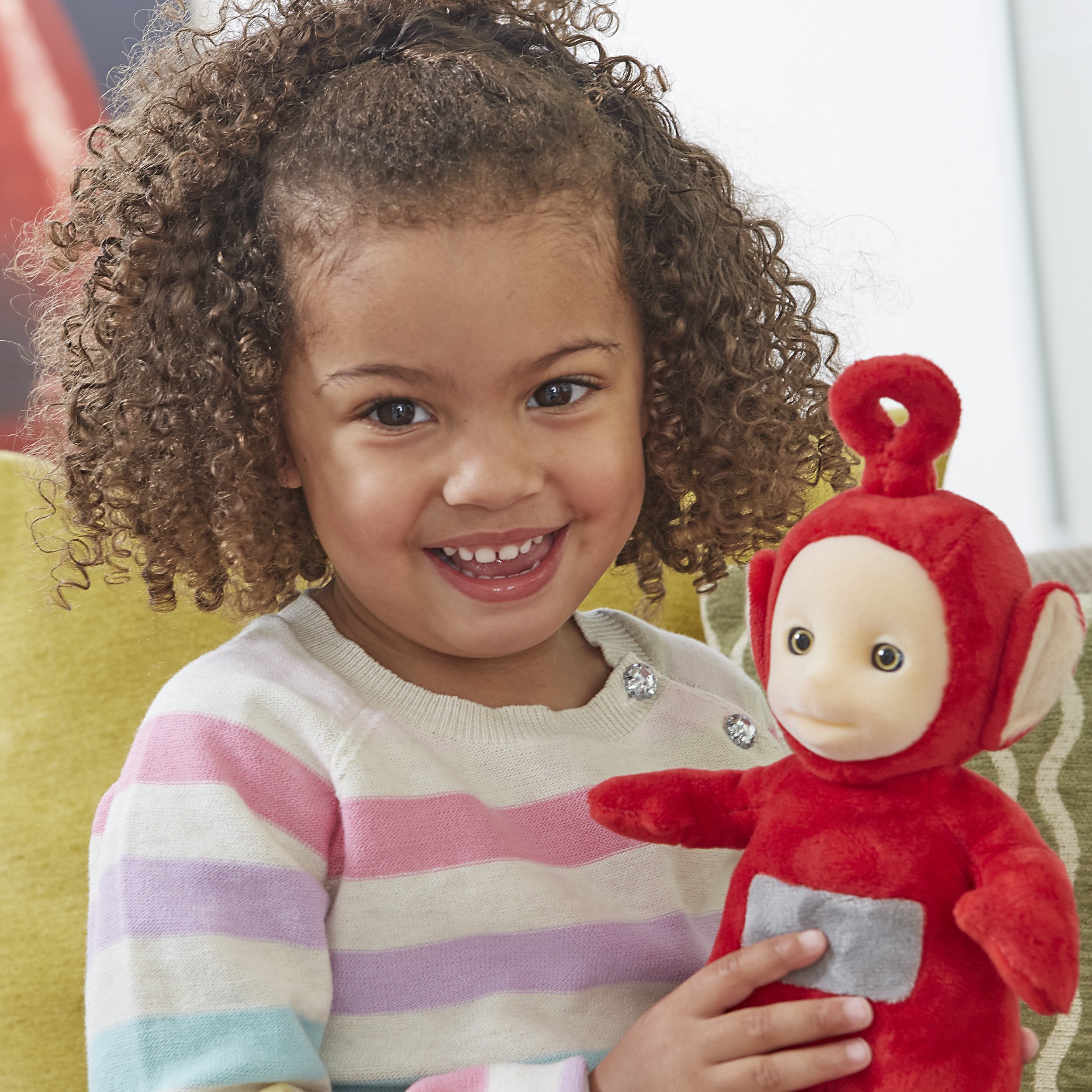 Cheerful Po face inspires pretend play and shared adventures.