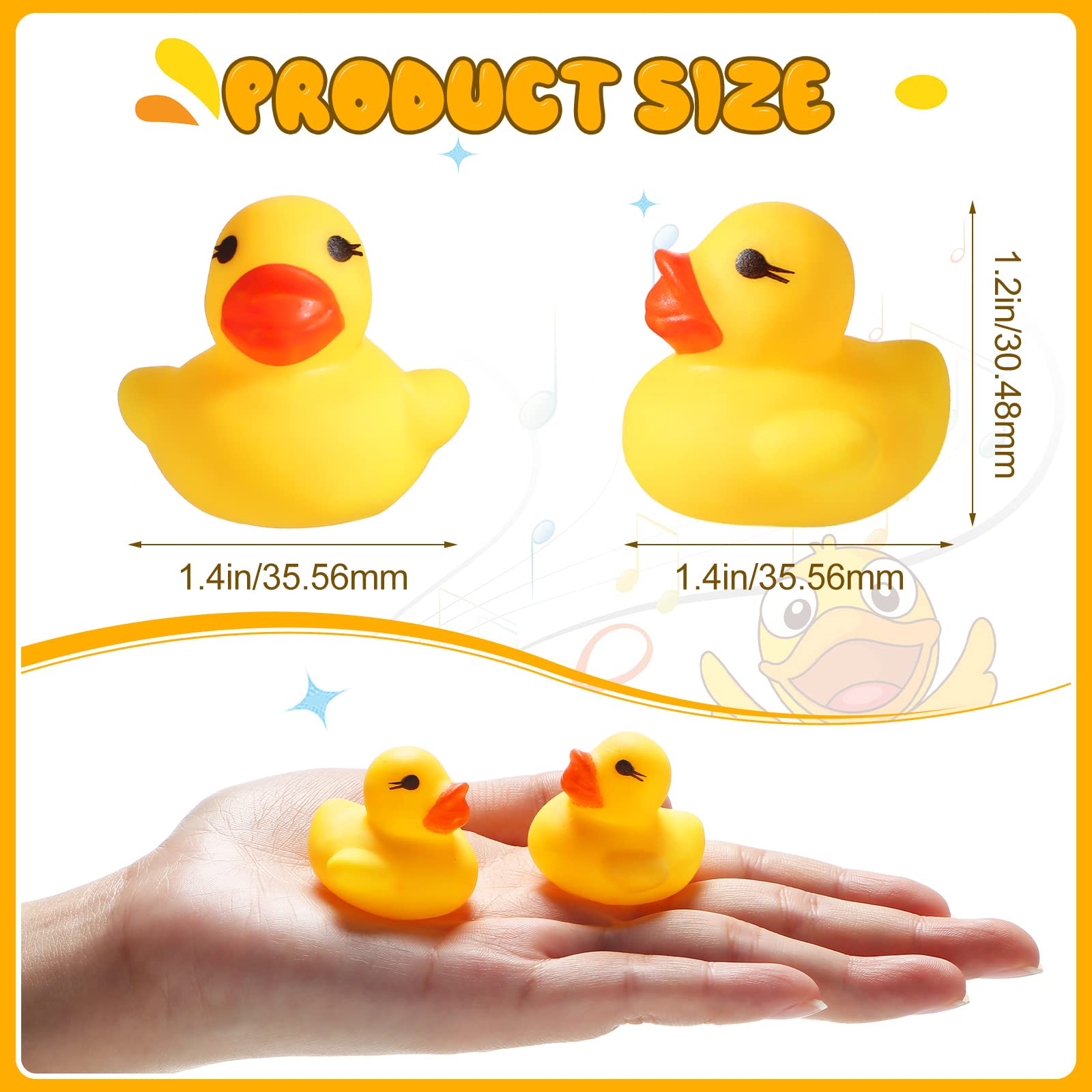 Teling mini ducks closeup showcases bright yellow color and cute design.