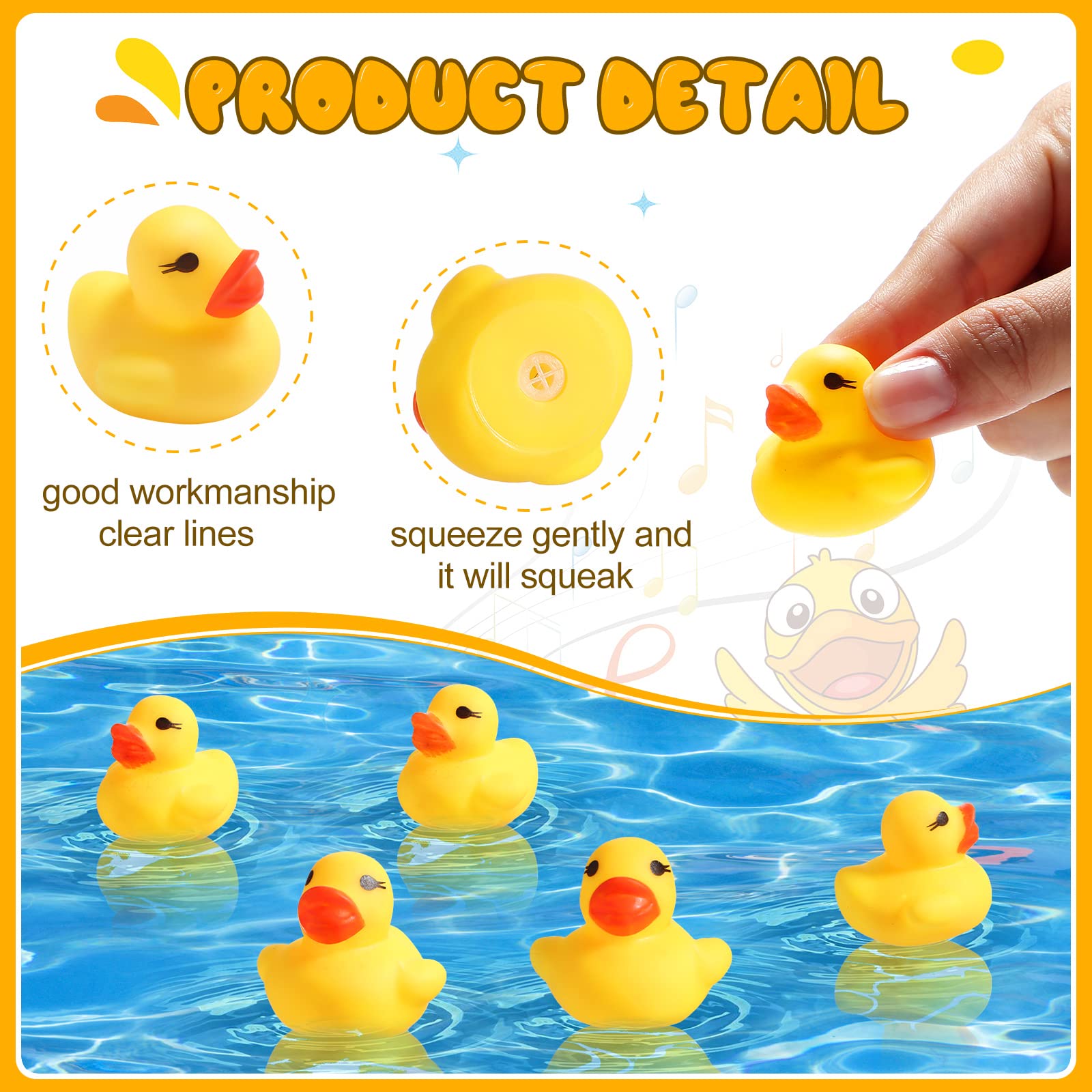 Teling yellow ducks on table display add cheerful table decor.