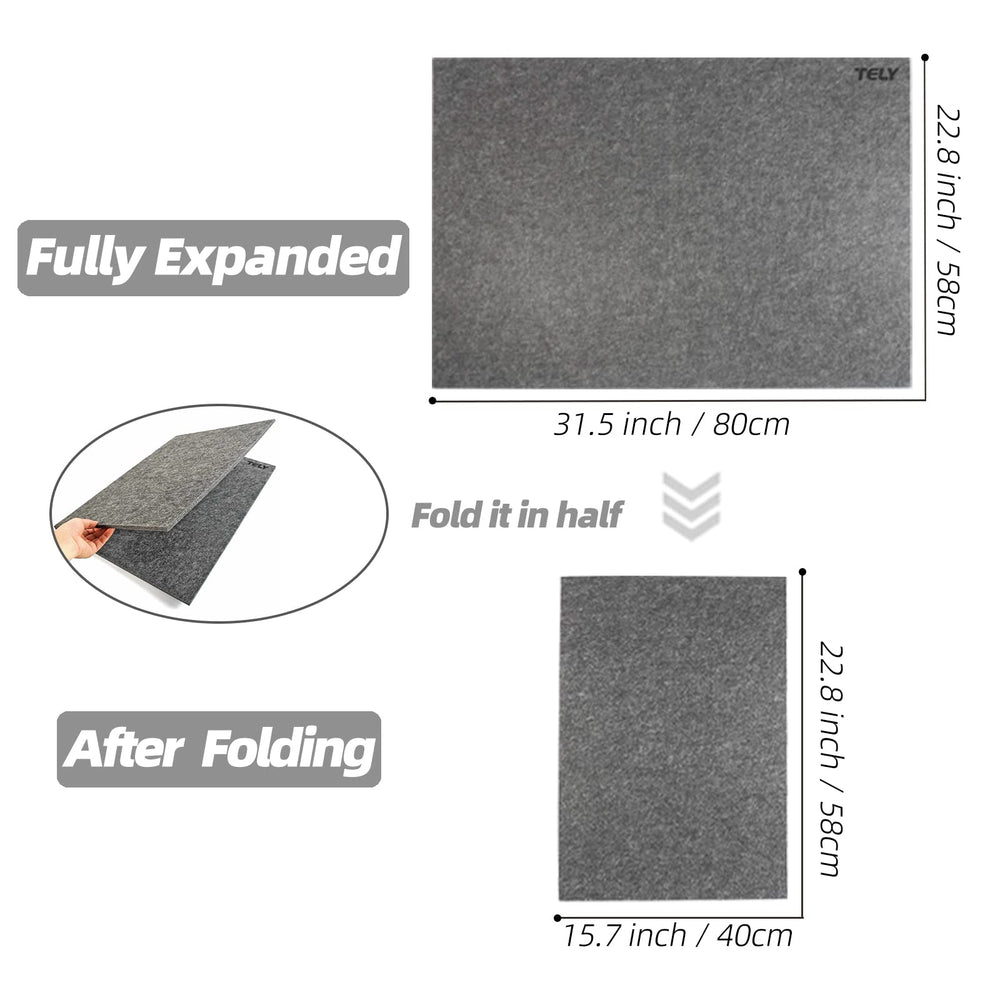 TELY 9mm-thick felt surface provides sturdy, lightweight support for puzzles