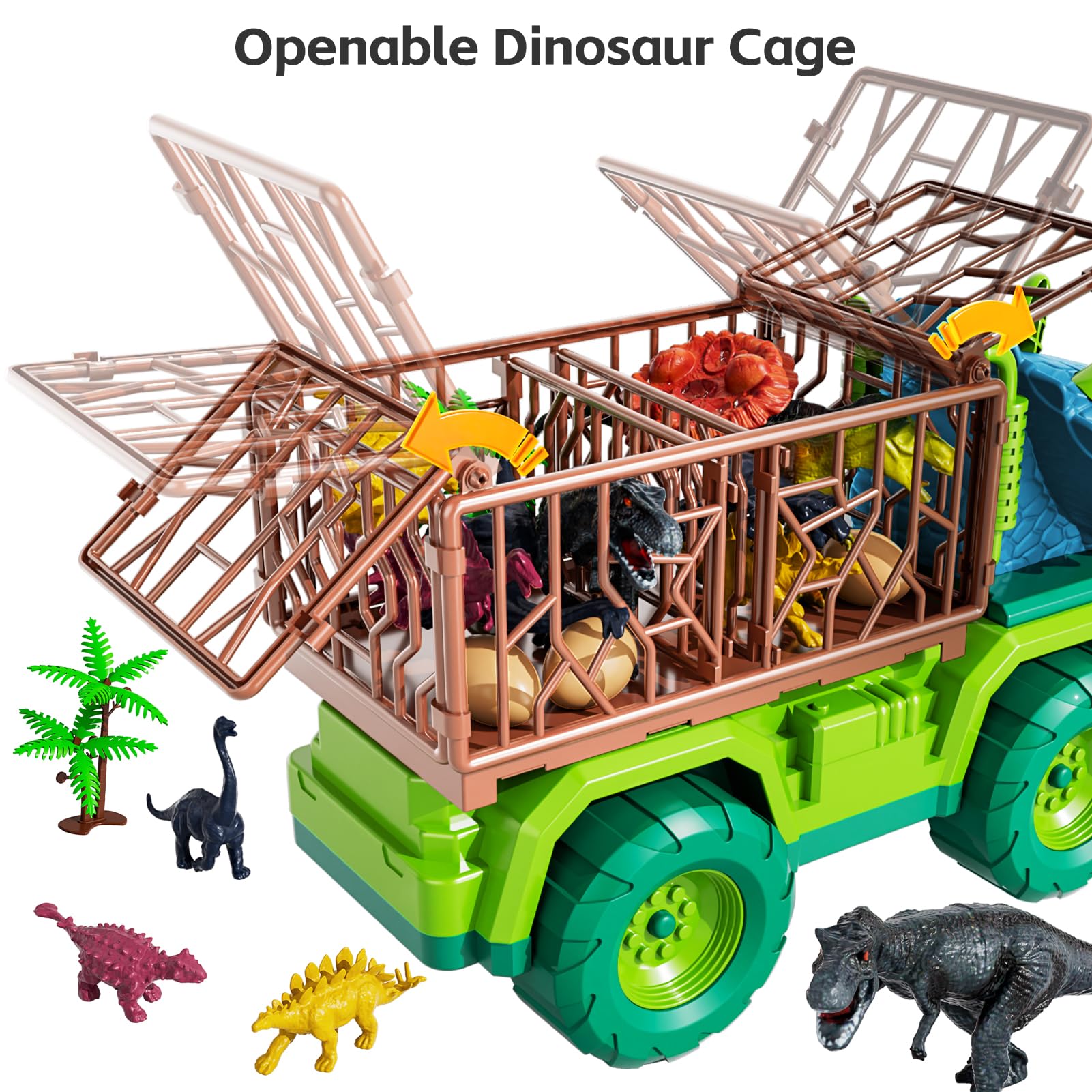 TEMI eight-dino-figures-set enables varied pretend adventures.