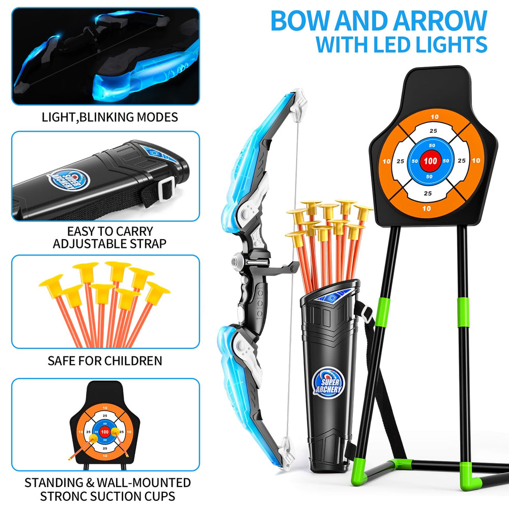 TEMI standing target with LED lights supports night-time aiming practice.