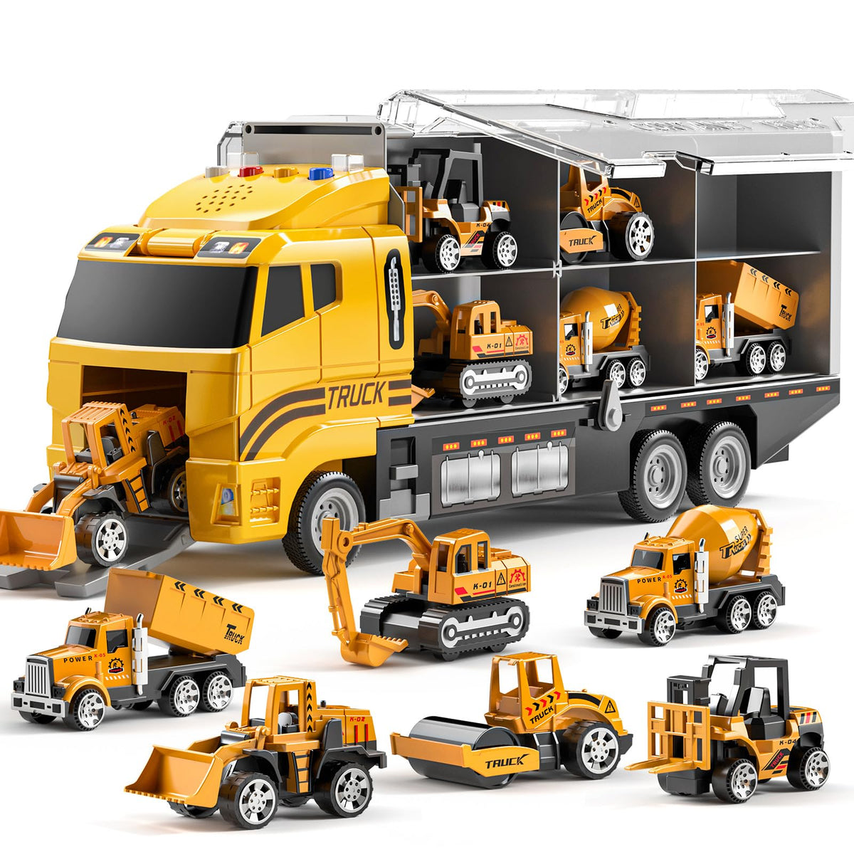 TEMI car carrier with play mat enables imaginative indoor play.