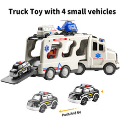 TEMI carrier with tailgate and rotating head for unloading cars