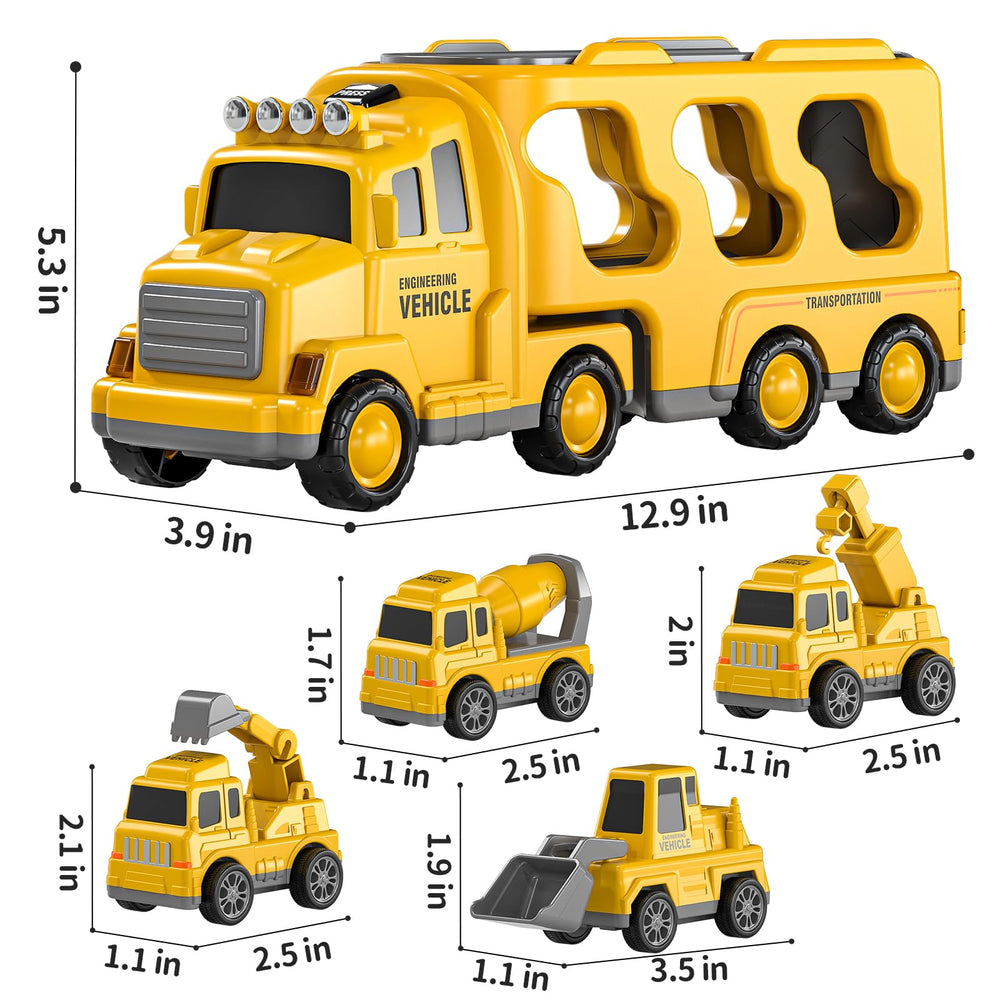 TEMI mixer car for pretend construction sites and hands-on play