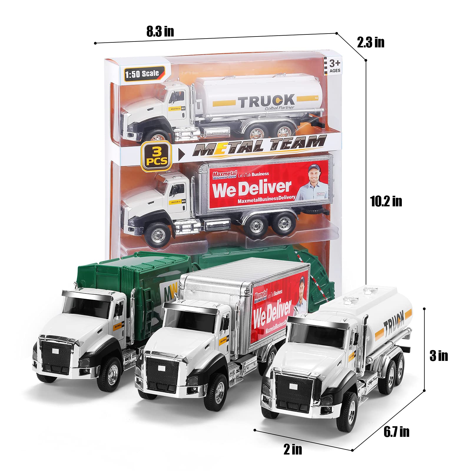 TEMI oil tanker diecast model with movable parts for tactile exploration